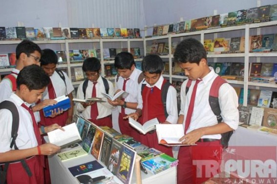 Less footfall observed at the stalls of 34th Agartala Book fair 